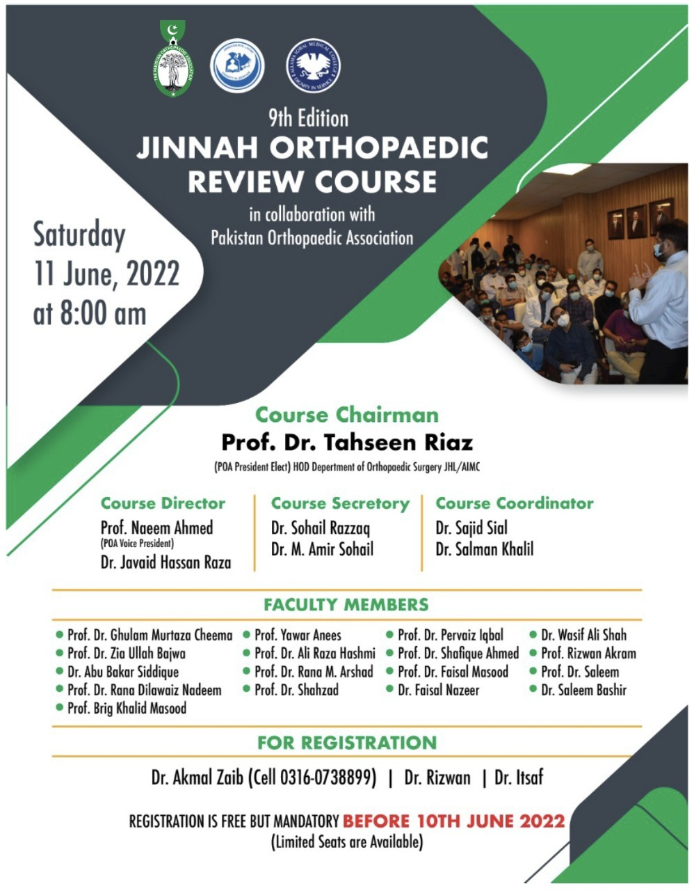 Jinnah Orthopaedic Review Course